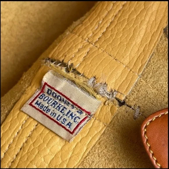 Dooney and Bourke Palomino Leather Norfolk Travel Luggage Bag Carry On - Picture 13 of 16